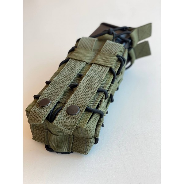Двойной штурмовой подсумок для магазинов АК на кнопках МК Олива - 3578087 Двойной штурмовой подсумок для магазинов АК на кнопках МК Олива - 3578087