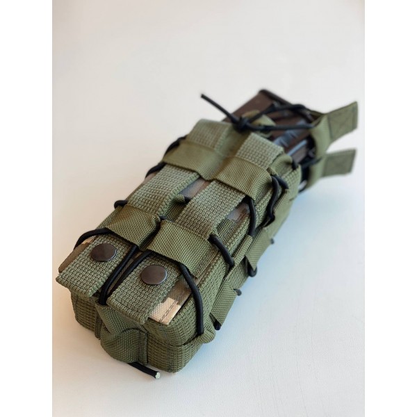 Двойной штурмовой подсумок для магазинов АК на кнопках МК ММ-14 - 3578088 Двойной штурмовой подсумок для магазинов АК на кнопках МК ММ-14 - 3578088