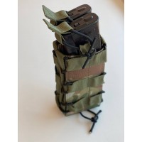 Двойной штурмовой подсумок для магазинов АК на кнопках МК Мультикам