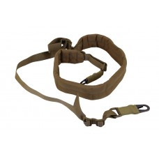 Ремінь збройовий двоточковий з широким наплічником uaBronik Койот