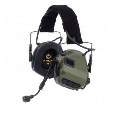 Тактичні активні навушники з мікрофоном Earmor M32 MOD4 Олива