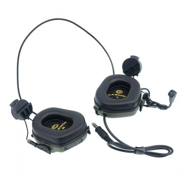 Тактичні активні навушники з мікрофоном Earmor M32 MOD4 Олива - 3578250 Тактичні активні навушники з мікрофоном Earmor M32 MOD4 Олива - 3578250
