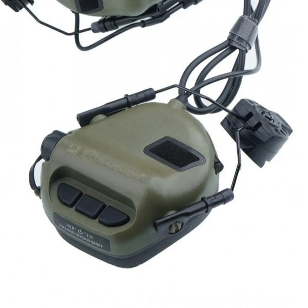 Тактичні активні навушники з мікрофоном Earmor M32 MOD4 Олива - 3578250 Тактичні активні навушники з мікрофоном Earmor M32 MOD4 Олива - 3578250