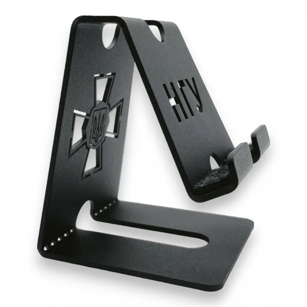 Подставка для телефона металлическая НГУ "Национальная гвардия Украины" Черная - 3578261 Подставка для телефона металлическая НГУ "Национальная гвардия Украины" Черная - 3578261