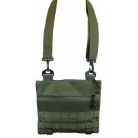 Тактическая сумка через плечо трапеция МК Олива
