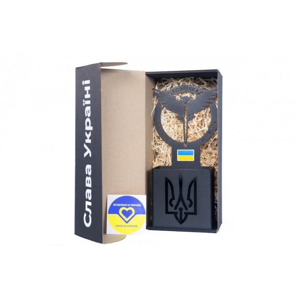 Подставка для канцелярии металлическая "Военная разведка Украины" Черная - 3578269 Подставка для канцелярии металлическая "Военная разведка Украины" Черная - 3578269