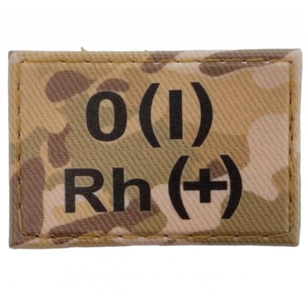 Нашивка группа крови ВСУ Мультикам O(I) Rh(+) 30*45 - 3578307