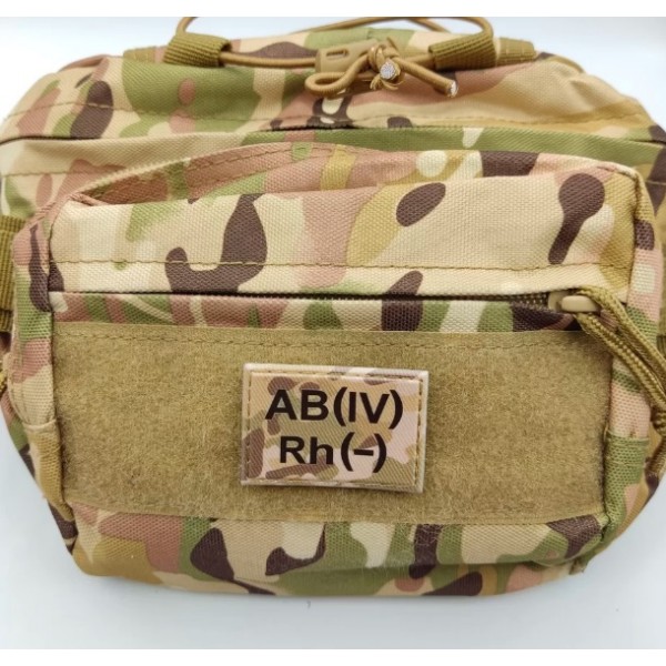 Нашивка група крові ЗСУ Мультикам AB(IV) Rh(-) 30*45 - 3578323 Нашивка група крові ЗСУ Мультикам AB(IV) Rh(-) 30*45 - 3578323