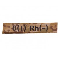 Нашивка група крові ЗСУ Мультикам O(I) Rh(-)