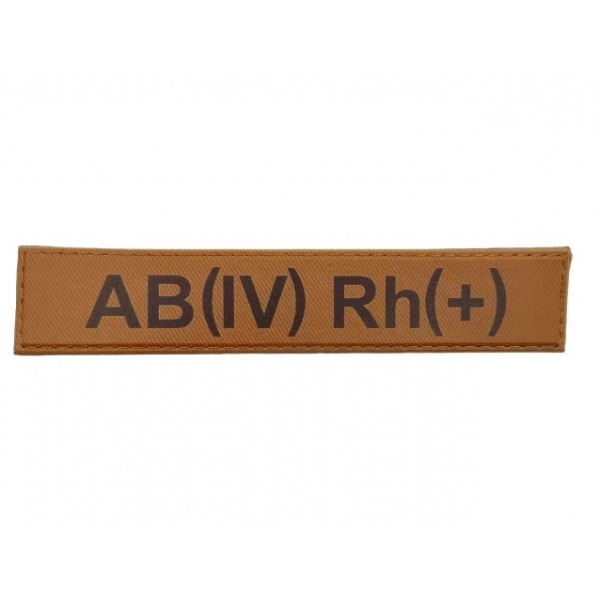 Нашивка группа крови ВСУ Койот AB(IV) Rh(+) - 3578344