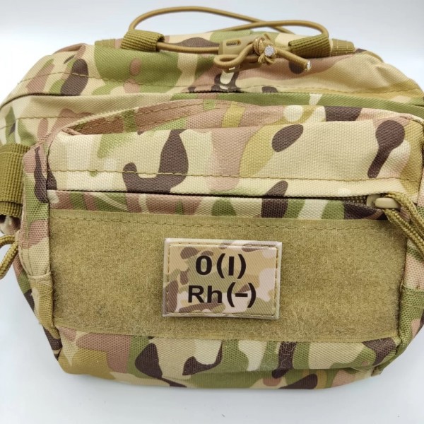 Нашивка група крові ЗСУ Мультикам O(I) Rh(-) 30*45 - 3578345