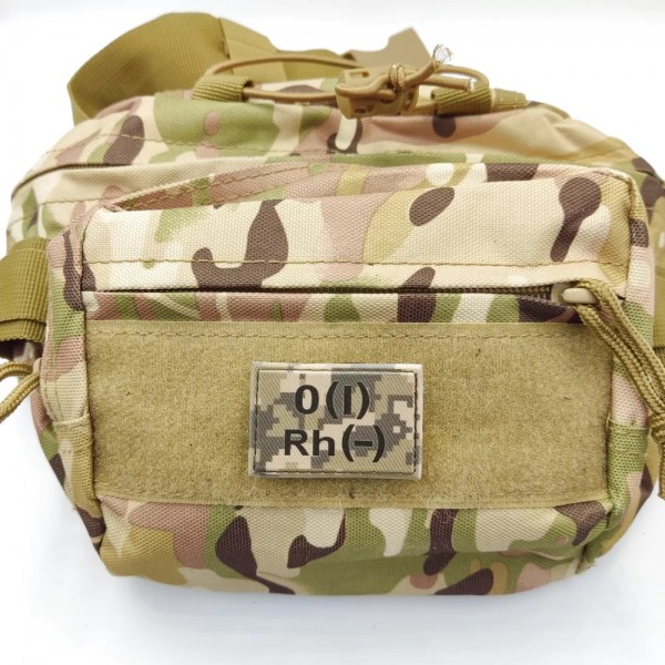 Нашивка група крові ЗСУ Піксель O(I) Rh(-) 30*45 - 3578352