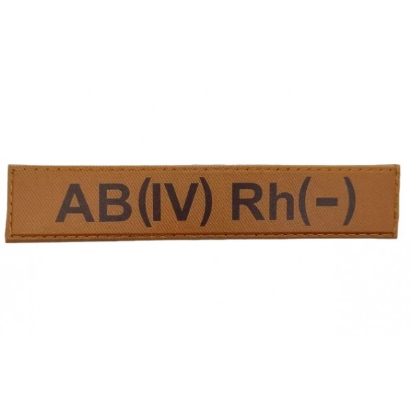 Нашивка группа крови ВСУ Койот AB(IV) Rh(-) - 3578351
