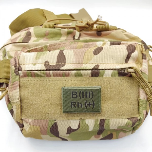 Нашивка група крові ЗСУ темна олива B(III) Rh(+) 30*45 - 3578359 Нашивка група крові ЗСУ темна олива B(III) Rh(+) 30*45 - 3578359