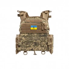 Плитоноска с обычными камербандами Voyin Voli Пиксель 4 класс защиты