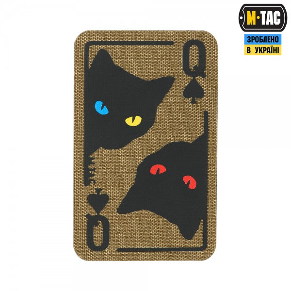 M-Tac нашивка Queen of spades Coyote/Black - 51362005