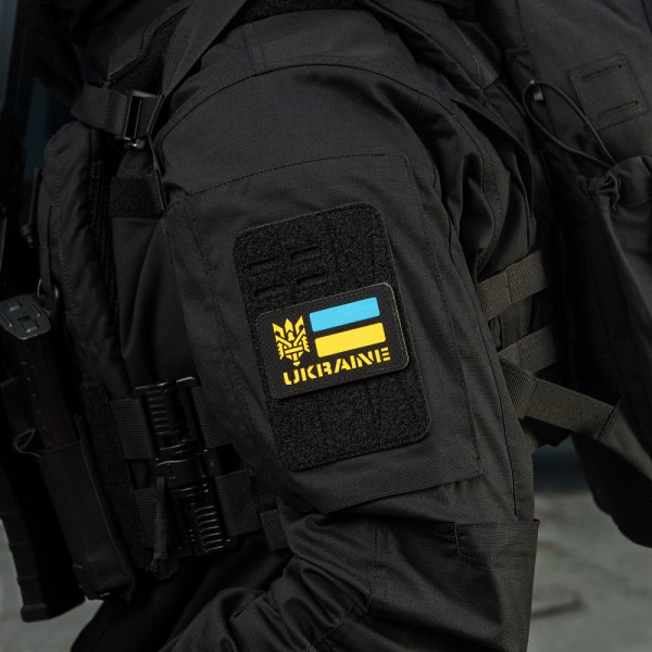 M-Tac нашивка Ukraine (с Тризубом) Laser Cut Black/Yellow/Blue/GID - 51497902 M-Tac нашивка Ukraine (с Тризубом) Laser Cut Black/Yellow/Blue/GID - 51497902