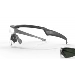 Очки тактические баллистические EDGE Rolling Thunder с сменн дымч+проз линз Черная оправа с телескопическими дужками