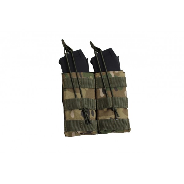 Подсумок двойной под 2 магазина открытый на Molle Defender Мультикам - 3578425