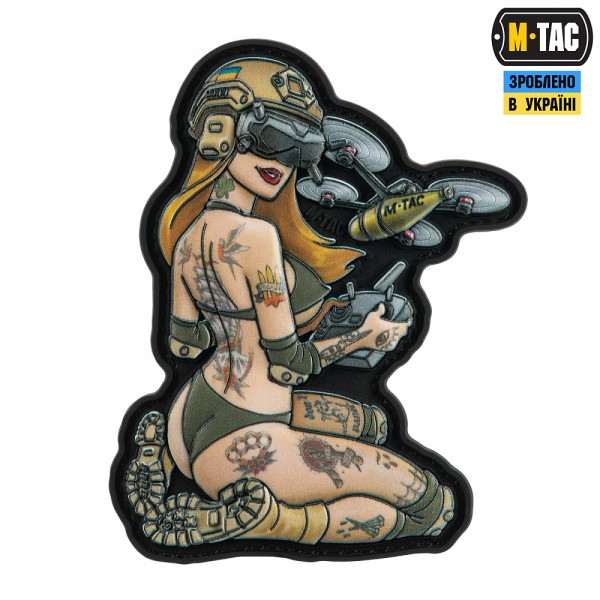 M-Tac нашивка Tactical girl №6 PVC Hooligan Olive V2 - 51468001