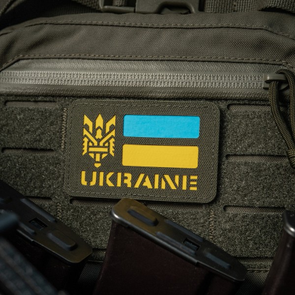 M-Tac нашивка Ukraine (с Тризубом) Laser Cut Ranger Green/Yellow/Blue/GID - 51497923