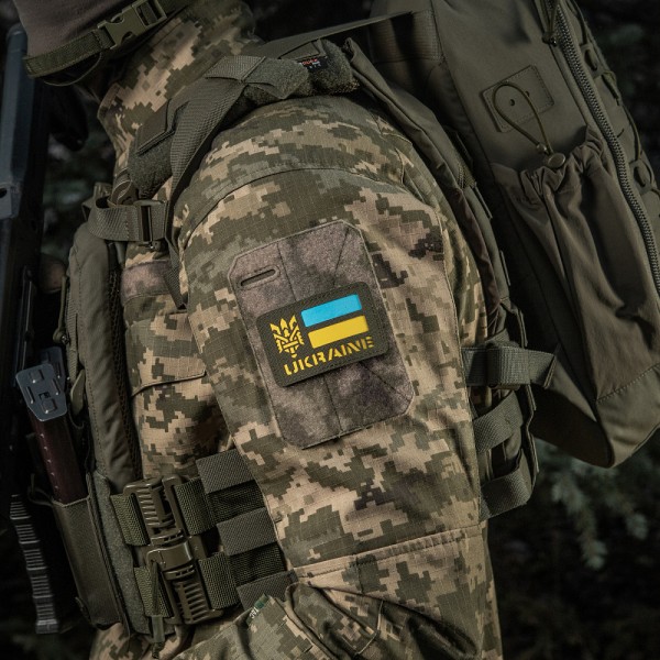 M-Tac нашивка Ukraine (с Тризубом) Laser Cut Ranger Green/Yellow/Blue/GID - 51497923