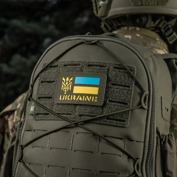 M-Tac нашивка Ukraine (с Тризубом) Laser Cut Ranger Green/Yellow/Blue/GID - 51497923