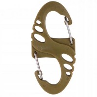 Карабин тактический S-образный (упаковка 10 шт) Mil-Tec Германия Coyote