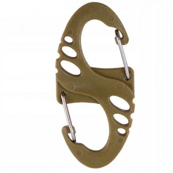 Карабин тактический S-образный (упаковка 10 шт) Mil-Tec Германия Coyote - 3580958