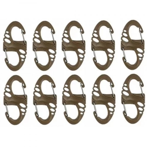 Карабин тактический S-образный (упаковка 10 шт) Mil-Tec Германия Coyote - 3580958 Карабин тактический S-образный (упаковка 10 шт) Mil-Tec Германия Coyote - 3580958