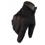 Рукавички повнопалі сенсорні  з костяшками Чорні