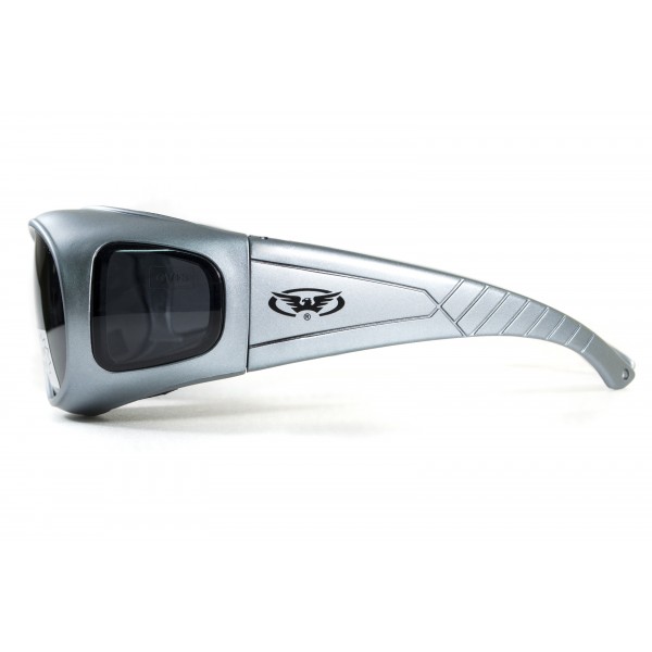 Окуляри захисні з ущільнювачем Global Vision Outfitter Metallic (gray) Anti-Fog, чорні в сірій оправі - 3586654 Окуляри захисні з ущільнювачем Global Vision Outfitter Metallic (gray) Anti-Fog, чорні в сірій оправі - 3586654