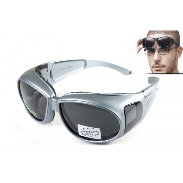 Окуляри захисні з ущільнювачем Global Vision Outfitter Metallic (gray) Anti-Fog, чорні в сірій оправі - 3586654 Окуляри захисні з ущільнювачем Global Vision Outfitter Metallic (gray) Anti-Fog, чорні в сірій оправі - 3586654