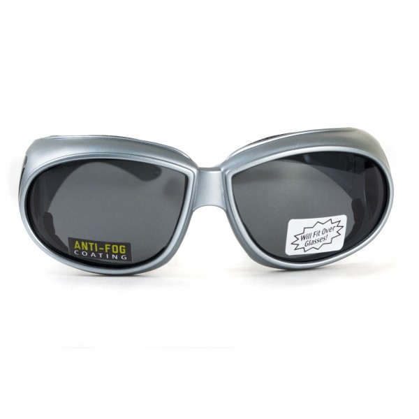 Окуляри захисні з ущільнювачем Global Vision Outfitter Metallic (gray) Anti-Fog, чорні в сірій оправі - 3586654 Окуляри захисні з ущільнювачем Global Vision Outfitter Metallic (gray) Anti-Fog, чорні в сірій оправі - 3586654