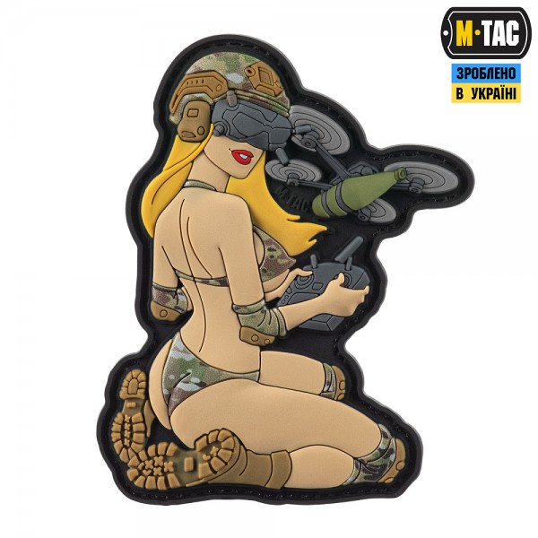 M-Tac нашивка Tactical girl №6 PVC Yellow/MC V2 - 51468005