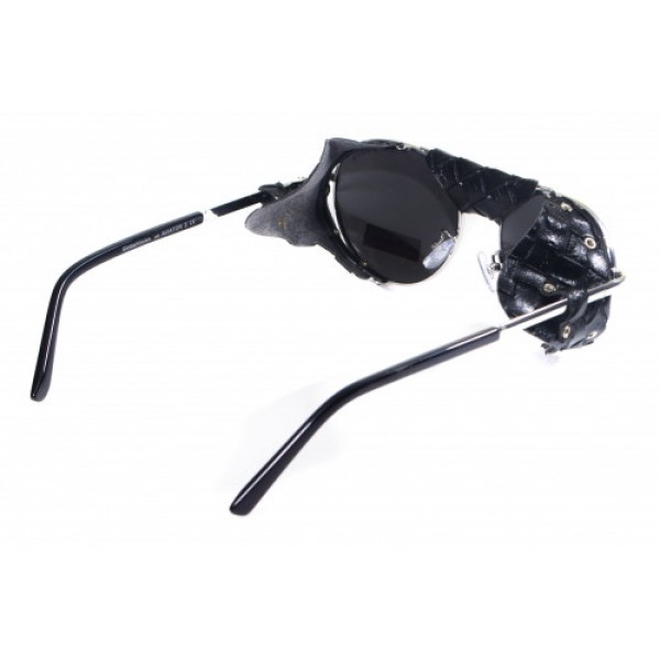 Окуляри захисні Global Vision Aviator-5 (silver mirror) дзеркальні чорні, зі з'ємним ущільнювачем із синтетичної "шкіри" - 3574237 Окуляри захисні Global Vision Aviator-5 (silver mirror) дзеркальні чорні, зі з'ємним ущільнювачем із синтетичної "шкіри" - 3574237