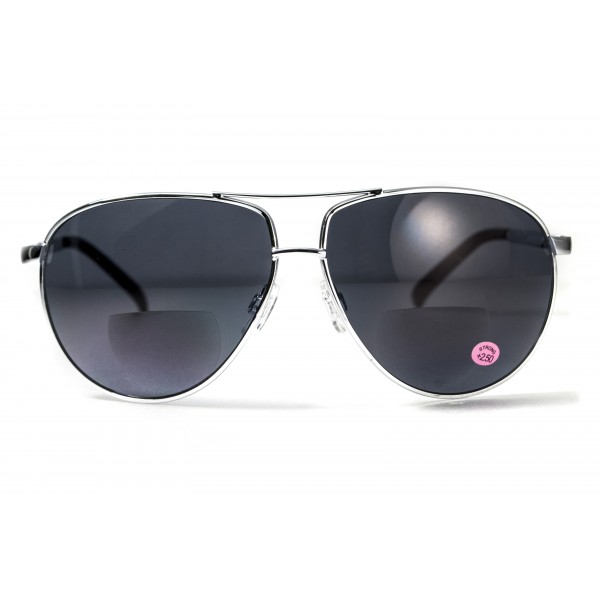 Окуляри біфокальні (захисні) Global Vision Aviator Bifocal (+2.0) (gray), чорні біфокальні лінзи в металевій оправі - 3578238 Окуляри біфокальні (захисні) Global Vision Aviator Bifocal (+2.0) (gray), чорні біфокальні лінзи в металевій оправі - 3578238