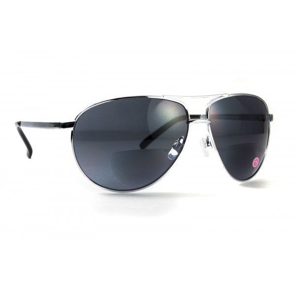 Окуляри біфокальні (захисні) Global Vision Aviator Bifocal (+2.0) (gray), чорні біфокальні лінзи в металевій оправі - 3578238 Окуляри біфокальні (захисні) Global Vision Aviator Bifocal (+2.0) (gray), чорні біфокальні лінзи в металевій оправі - 3578238