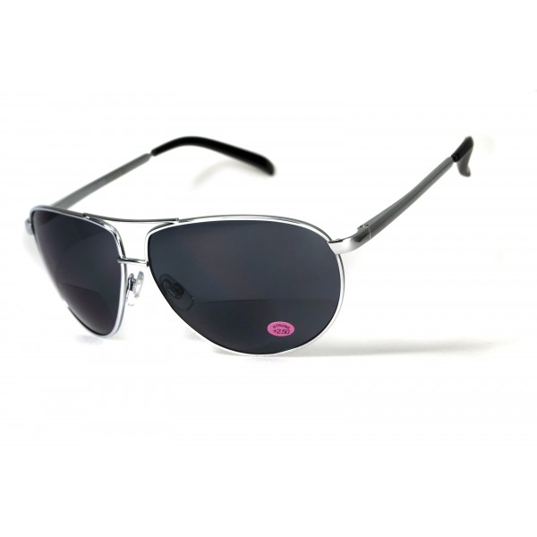 Окуляри біфокальні (захисні) Global Vision Aviator Bifocal (+2.0) (gray), чорні біфокальні лінзи в металевій оправі - 3578238 Окуляри біфокальні (захисні) Global Vision Aviator Bifocal (+2.0) (gray), чорні біфокальні лінзи в металевій оправі - 3578238