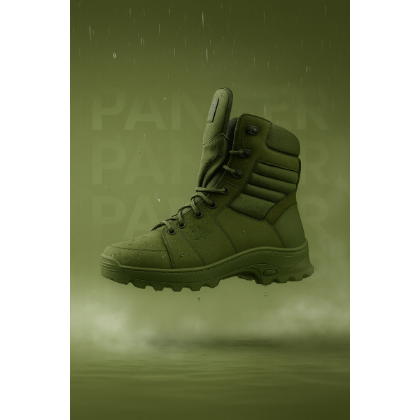 Берцы демисезонные мужские Crossav 17 (Царапка кожа+Натуральный нубук+Кордура) Хаки - 3581263