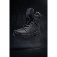 Ботинки мужские зимние Crossav 12/1 Slimtex (Царапка кожа+Крейзи+Кордура) Черные