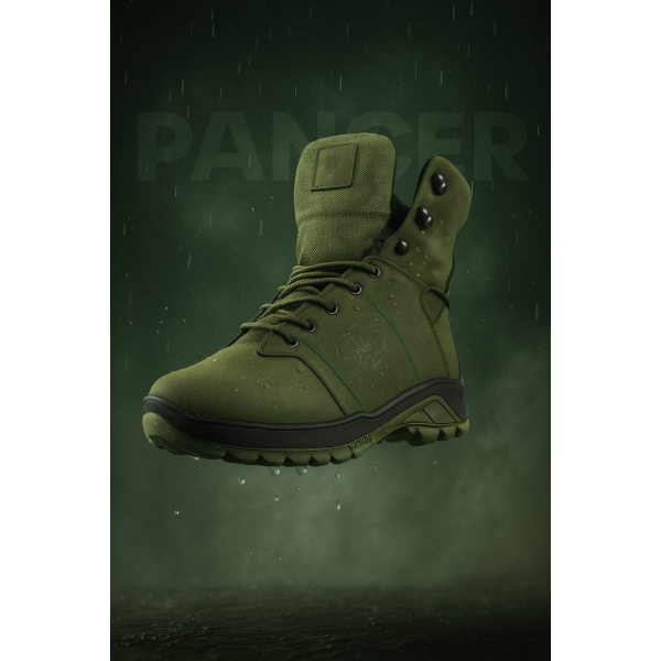 Ботинки мужские зимние Crossav 12/1 Slimtex ЗСУ (Царапка кожа+Натуральный нубук+Кордура) Хаки - 3578110