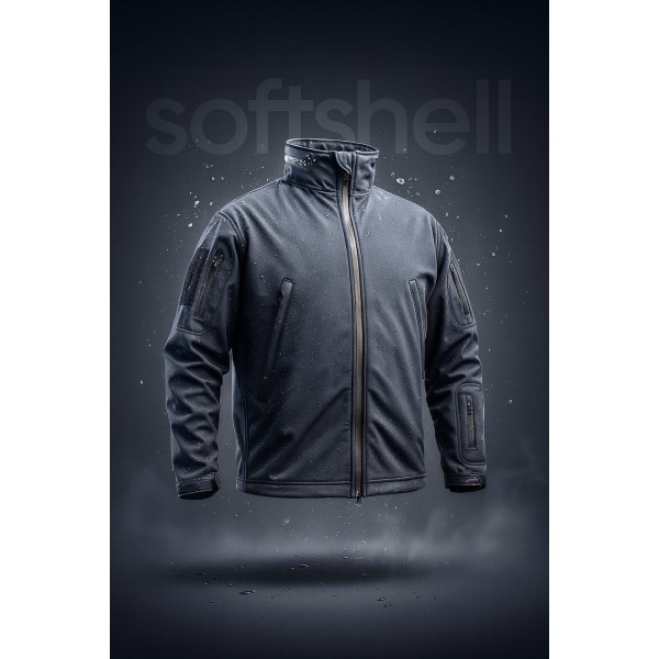 Куртка Soft Shell с подстежкой Pancer Темно-синяя - 3578219
