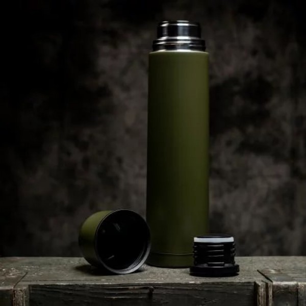 Термос армійський Stainless Stell Thermo Bottle (1 л) Mil-Tec Німеччина Олива - 752 Термос армійський Stainless Stell Thermo Bottle (1 л) Mil-Tec Німеччина Олива - 752