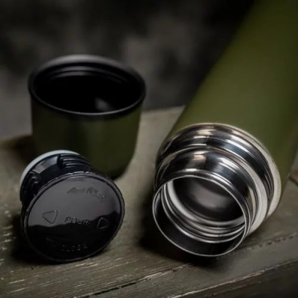 Термос армійський Stainless Stell Thermo Bottle (1 л) Mil-Tec Німеччина Олива - 752 Термос армійський Stainless Stell Thermo Bottle (1 л) Mil-Tec Німеччина Олива - 752
