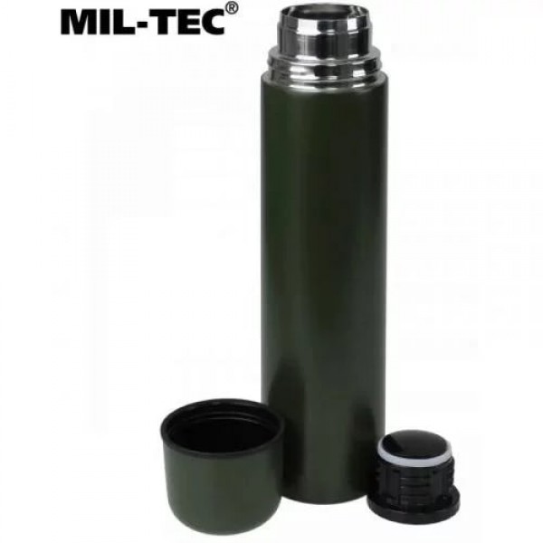 Термос армійський Stainless Stell Thermo Bottle (1 л) Mil-Tec Німеччина Олива - 752 Термос армійський Stainless Stell Thermo Bottle (1 л) Mil-Tec Німеччина Олива - 752