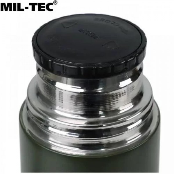 Термос армійський Stainless Stell Thermo Bottle (1 л) Mil-Tec Німеччина Олива - 752 Термос армійський Stainless Stell Thermo Bottle (1 л) Mil-Tec Німеччина Олива - 752