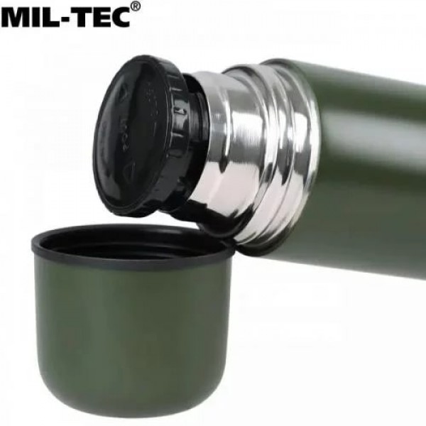 Термос армійський Stainless Stell Thermo Bottle (1 л) Mil-Tec Німеччина Олива - 752 Термос армійський Stainless Stell Thermo Bottle (1 л) Mil-Tec Німеччина Олива - 752
