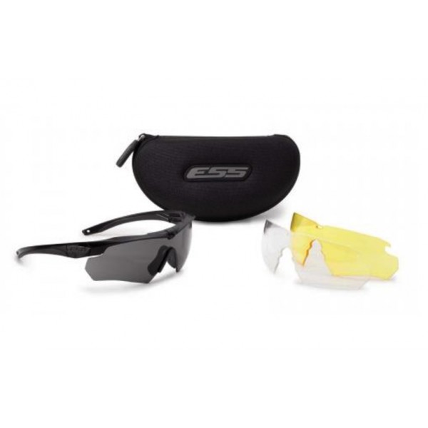 Очки защитные ESS Crossbow с 3-мя сменными линзами с поляризацией (без Лого) Черные - 2590328 Очки защитные ESS Crossbow с 3-мя сменными линзами с поляризацией (без Лого) Черные - 2590328