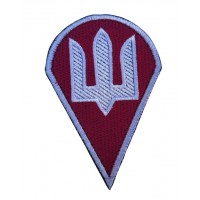 Шеврон Трезубец Десантно-штурмовые войска ДШВ Цветной (размер 7х10 см)
